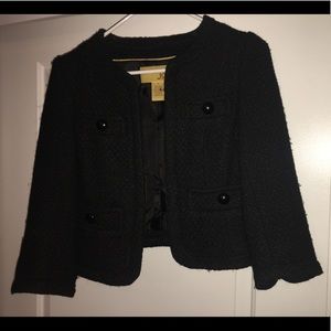 Cropped 3/4 sleeve jacket